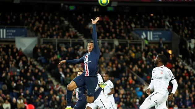 Paris St Germain's Kylian Mbappe in action.(REUTERS) Paris St Germain's Kylian Mbappe in action.(REUTERS)