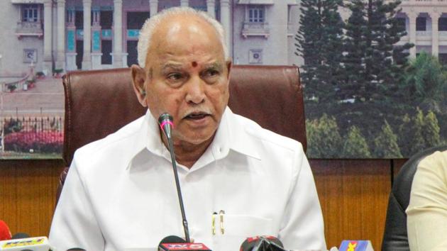 Karnataka chief minister BS Yediyurappa briefed Prime Minister Narendra Modi about the state’s strategy on Wednesday during a meeting of all CMs to assess the pandemic situation. (PTI File) Karnataka chief minister BS Yediyurappa briefed Prime Minister Narendra Modi about the state’s strategy on Wednesday during a meeting of all CMs to assess the pandemic situation. (PTI File)