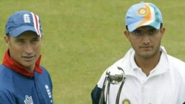 Nasser Hussain and Sourav Ganguly(Twitter)