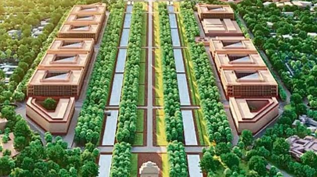 The government is proposing to redevelop the Central Vista by constructing a new Parliament house, a residential complex that will house the Prime Minister and the Vice President, besides several new office buildings.(HT Archive)
