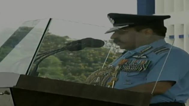 Air Chief Marshal RKS Bhadauria made the comments during the Combined Graduation Parade (CGP) at the Air Force Academy in Hyderabad.(ANI Twitter) Air Chief Marshal RKS Bhadauria made the comments during the Combined Graduation Parade (CGP) at the Air Force Academy in Hyderabad.(ANI Twitter)