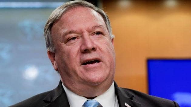 US Secretary of State Mike Pompeo spoke a day after he expressed deep condolences to India on the death of 20 soldiers in violent clashes with Chinese troops at Galwan Valley in Ladakh on June 15.(REUTERS)