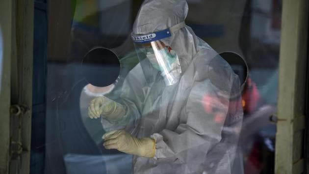 On Friday, the recovery rate, which is the ratio of the number of patients recovered to the number of patients infected, was 53.79%. (Raj K Raj/HT Photo) On Friday, the recovery rate, which is the ratio of the number of patients recovered to the number of patients infected, was 53.79%. (Raj K Raj/HT Photo)