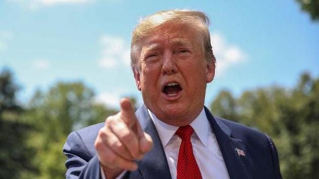 U.S. President Donald Trump speaks to reporters as he departs for travel to the AMVETS convention in Kentucky from the South Lawn of the White House in Washington, U.S. August 21, 2019. REUTERS/Tasos Katopodis(REUTERS) U.S. President Donald Trump speaks to reporters as he departs for travel to the AMVETS convention in Kentucky from the South Lawn of the White House in Washington, U.S. August 21, 2019. REUTERS/Tasos Katopodis(REUTERS)