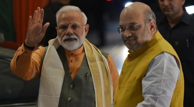 PM Narendra Modi with Amit Shah (Photo by Vipin Kumar / Hindustan Times) PM Narendra Modi with Amit Shah (Photo by Vipin Kumar / Hindustan Times)