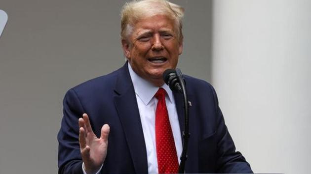 US president Donald Trump prior to signing an executive order on police reform at a ceremony in the Rose Garden at the White House in Washington, US on June 16, 2020. (Reuters Photo) US president Donald Trump prior to signing an executive order on police reform at a ceremony in the Rose Garden at the White House in Washington, US on June 16, 2020. (Reuters Photo)