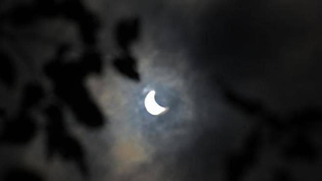 A partial solar eclipse seen from Kolkata on June 21. According to the NASA’s website, there will be 24 solar eclipses between 2011 and 2020. (Samir Jana / HT Photo) A partial solar eclipse seen from Kolkata on June 21. According to the NASA’s website, there will be 24 solar eclipses between 2011 and 2020. (Samir Jana / HT Photo)