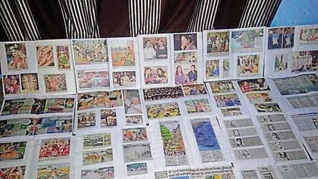 Articles and photographs from different newspapers. (HTphoto) Articles and photographs from different newspapers. (HTphoto)
