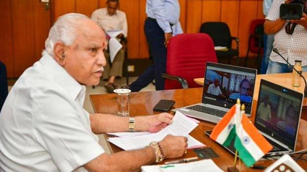 In the recent past, the government has been an active votary for opening up the state for more activities. The same willingness to open the economy was conveyed by chief minister BS Yediyurappa in the chief ministers’ video conference with PM Modi. (Photo @BSYBJP)
