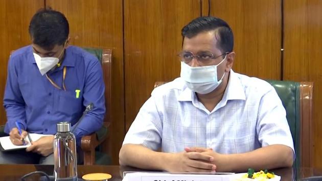 Delhi chief minister Arvind Kejriwal presented the Covid-19 situation in the national capital in a video address on Monday where he said that the testing for the coronavirus disease has been increased three times.(ANI file photo)