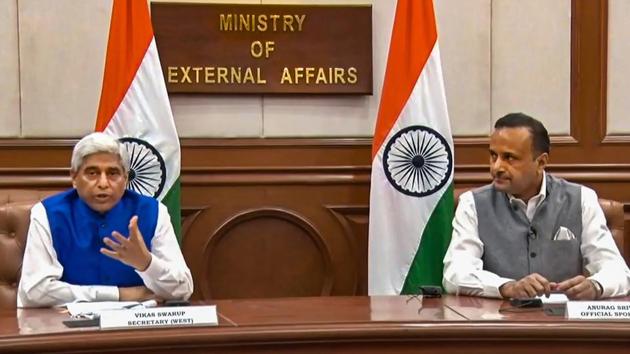 External affairs ministry spokesperson Anurag Srivastava said, “We strongly condemn the abduction of Mr Nedan Singh, a leader of the Hindu and Sikh community of Afghanistan by terrorists.(PTI) External affairs ministry spokesperson Anurag Srivastava said, “We strongly condemn the abduction of Mr Nedan Singh, a leader of the Hindu and Sikh community of Afghanistan by terrorists.(PTI)