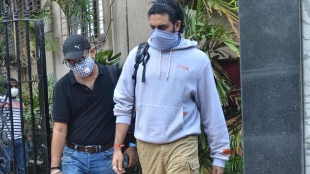 Abhishek had been quarantining at the Bachchan family home in Juhu, during the lockdown. (VARINDER CHAWLA)