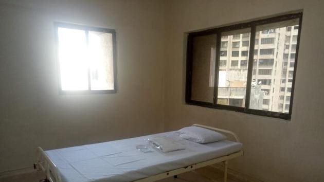 The isolation centre at Gurukul Housing Society.