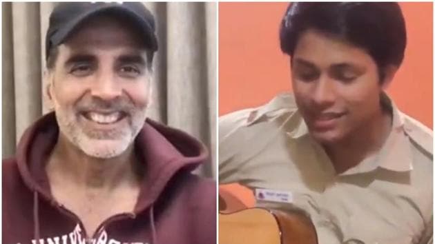Akshay Kumar was full of praise for a young cop who sang ‘Teri Mitti’ from Kesari.