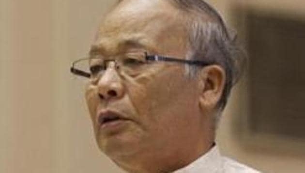 Teh CBI has summoned former Manipur Chief Minister Okram Ibobi Singh for questioning in an alleged case of misappropriation of government funds.(HT FILE PHOTO)