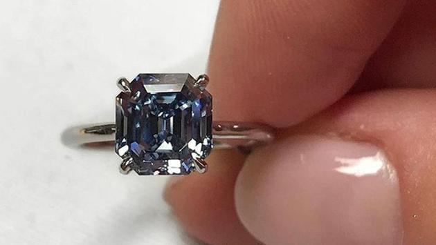 A sapphire ring from Cartier at the Sotheby’s Geneva auction. (sotheby’s Jewels/Instagram) A sapphire ring from Cartier at the Sotheby’s Geneva auction. (sotheby’s Jewels/Instagram)