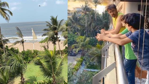 Hrithik Roshan is the proud owner of a sea-facing house which is just a few footsteps away from the residence. Several trees also line up the area to add to the view.