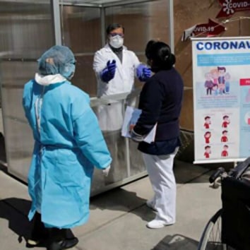 The rate of people testing positive for coronavirus in Texas has inched closer to 10 percent (Reuters) The rate of people testing positive for coronavirus in Texas has inched closer to 10 percent (Reuters)