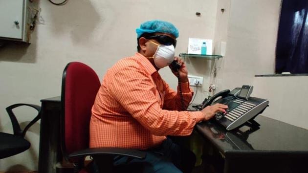 Raju Chavan works as a telephone operator, St George’s Hospital Raju Chavan works as a telephone operator, St George’s Hospital