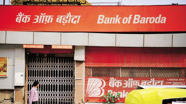 State-owned Bank of Baroda on Tuesday reported a profit-after-tax of Rs 507 crore in the March quarter, helped by lower provisioning for bad loans.(Pradeep Gaur/Mint file photo)