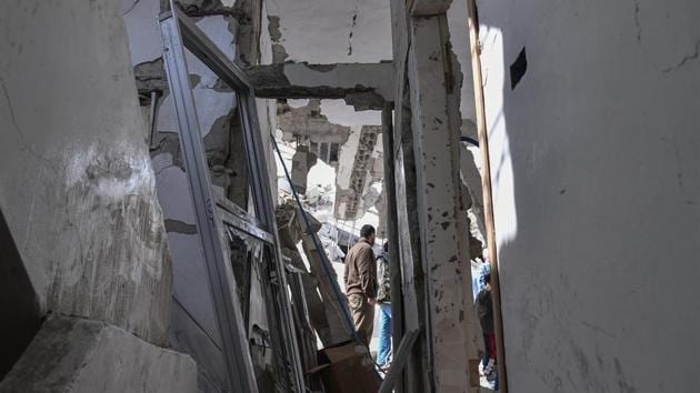 The Britain-based Syrian Observatory for Human Rights said one of the targets attacked in Hama was a weapons depot used by an Iranian-backed militia near the town of Salamiya. (AP file photo. Representative image) The Britain-based Syrian Observatory for Human Rights said one of the targets attacked in Hama was a weapons depot used by an Iranian-backed militia near the town of Salamiya. (AP file photo. Representative image)