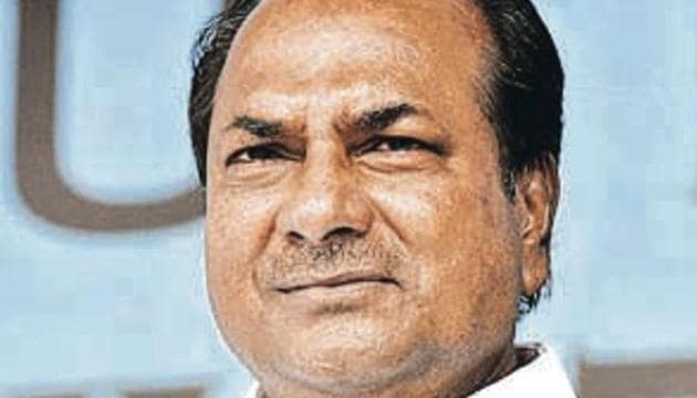 Congress leader AK Antony (HT photo)