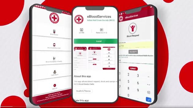 The app will cater to entire Delhi-NCR, and has the facility of placing an order for up to four units in one go.(Twitter/@IndianRedCross)