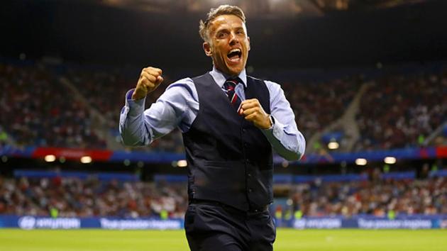 The England job was Neville’s first in senior management and his first in women’s football. (AP Photo) The England job was Neville’s first in senior management and his first in women’s football. (AP Photo)