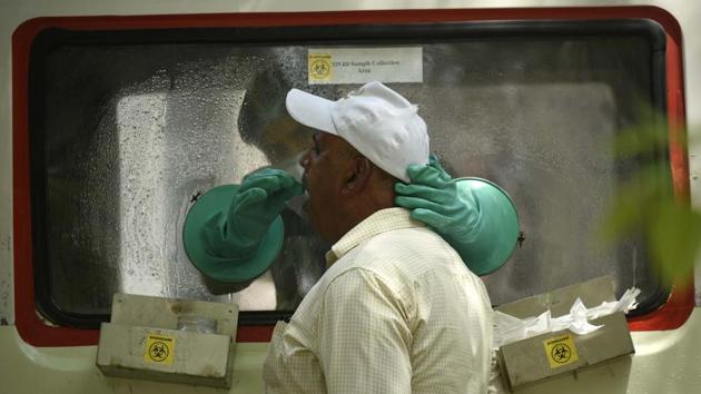 The district’s health department till Tuesday had received 8,000 rapid antigen kits — which can deliver Covid-19 result within 15-30 minutes.(Parveen Kumar/HT file photo) The district’s health department till Tuesday had received 8,000 rapid antigen kits — which can deliver Covid-19 result within 15-30 minutes.(Parveen Kumar/HT file photo)