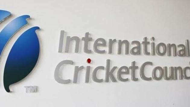 The International Cricket Council (ICC) logo at the ICC headquarters in Dubai(REUTERS)