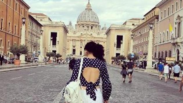 Taapsee Pannu in Rome. “I love seeing places which should either have beach, crystal blue water n good restaurants or should have a lot of history to know n study about and have a lot of good restaurants. Basically good restaurants is the basic common key here,” she said about her holiday.