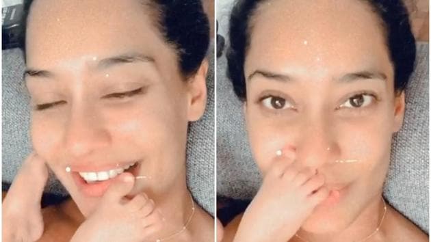 Lisa Haydon shared a funny video with her infant son, Leo.