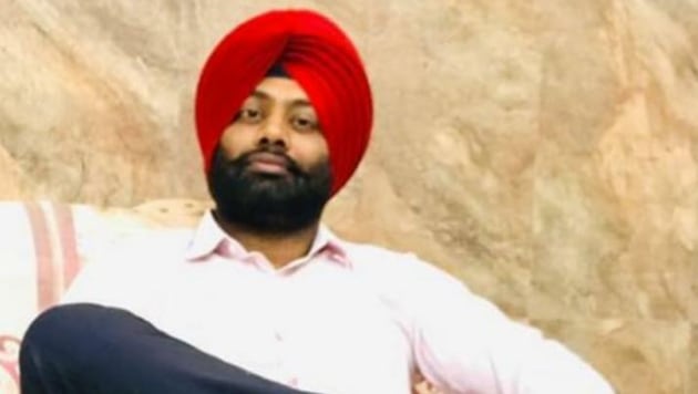 The 32-year-old Punjab Police cop, Gurwinder Singh, was shot thrice on Wednesday night.(HT Photo)