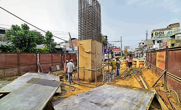 Various projects, including the Pakhowal road railway overbridge, were commissioned under the mission.(Gurpreet Singh/HT)
