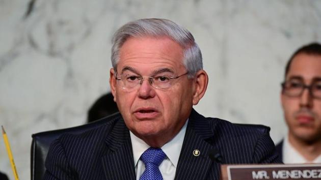 Senator Robert Menendez (D-NJ) questioned Trump about the export of ventilators.(REUTERS) Senator Robert Menendez (D-NJ) questioned Trump about the export of ventilators.(REUTERS)