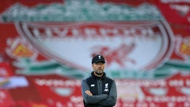 Liverpool manager Juergen Klopp before the match, as play resumes behind closed doors following the outbreak of the coronavirus disease (COVID-19) (REUTERS) Liverpool manager Juergen Klopp before the match, as play resumes behind closed doors following the outbreak of the coronavirus disease (COVID-19) (REUTERS)