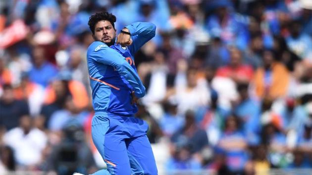 Kuldeep Yadav in his bowling stride.(Getty Images) Kuldeep Yadav in his bowling stride.(Getty Images)