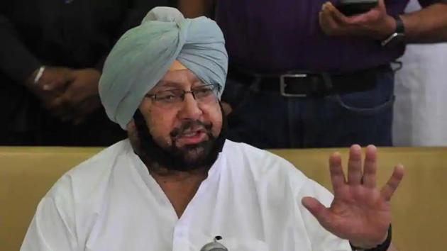 Punjab chief minister Captain Amarinder Singh.(Keshav Singh/HT Photo)