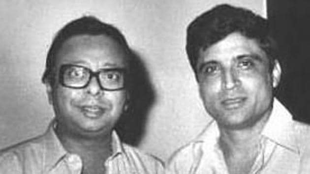 Javed Akhtar with RD Burman. Javed Akhtar with RD Burman.