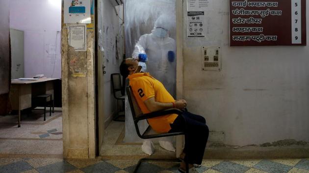 The district, till date, has tested 29,149 samples, with a cumulative positivity rate of 5.7%, which is just slightly above Haryana’s cumulative positivity rate of 5.46%. (Reuters file photo) The district, till date, has tested 29,149 samples, with a cumulative positivity rate of 5.7%, which is just slightly above Haryana’s cumulative positivity rate of 5.46%. (Reuters file photo)