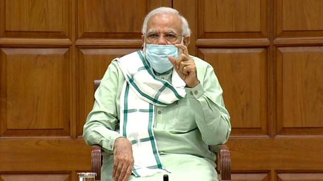 Prime Minister Narendra Modi during a Union cabinet meeting at 7 Lok Kalyan Marg in New Delhi on Wednesday. (ANI File Photo) Prime Minister Narendra Modi during a Union cabinet meeting at 7 Lok Kalyan Marg in New Delhi on Wednesday. (ANI File Photo)
