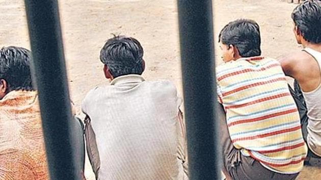 Earlier on June 24, 18 prisoners of the district jail had tested positive for coronavirus. (Image used for representation). (HT PHOTO.) Earlier on June 24, 18 prisoners of the district jail had tested positive for coronavirus. (Image used for representation). (HT PHOTO.)