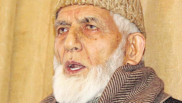 In a letter, Geelani 90, said there have been certain issues which forced him to resign.(HT file photo)