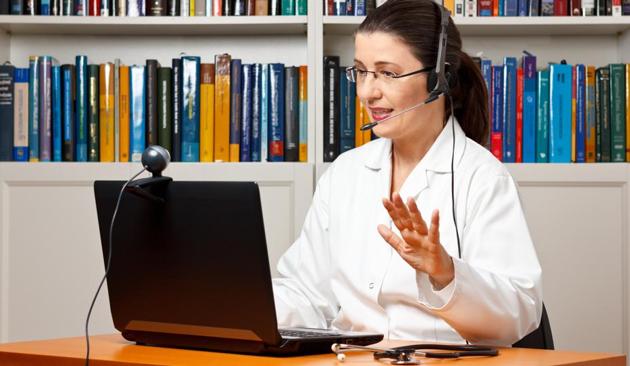 Online appointments with doctors has seen a surge in the recent past, owing to the pandemic-induced lockdown(Photo: Shutterstock (For representational purpose only))