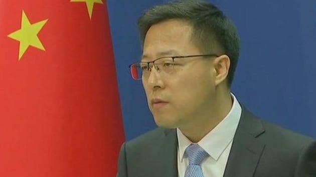 Chinese foreign ministry spokesperson Zhao Lijian.(ANI Photo)