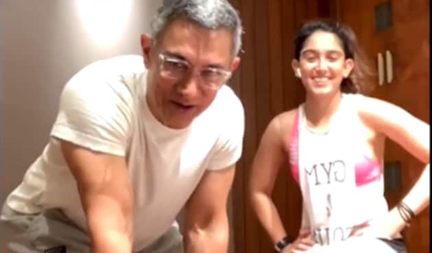 Aamir Khan made a surprise appearance during daughter Ira Khan’s Instagram live.