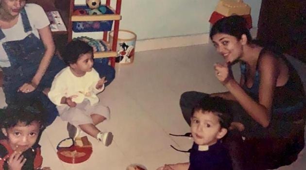 26-year-old Sushmita Sen with her daughter Renee.