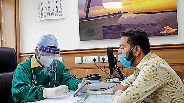 A patient consults a doctor at the out-patient department of Sir Ganga Ram Hospital in New Delhi. (ANI) A patient consults a doctor at the out-patient department of Sir Ganga Ram Hospital in New Delhi. (ANI)