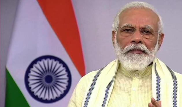 Tuesday’s address was Prime Minister Narendra Modi’s sixth address to the nation.(ANI Photo)