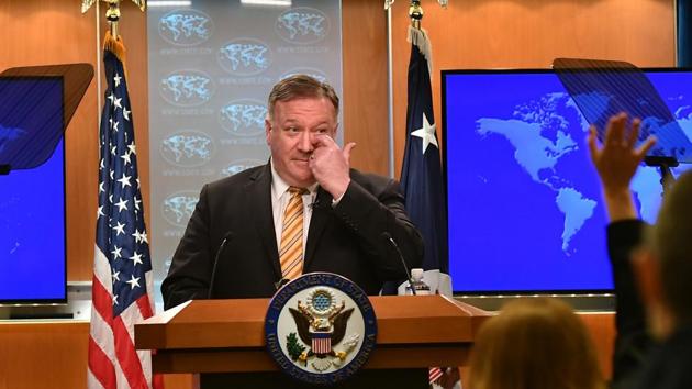 US Secretary of State Mike Pompeo tried to calm the controversy surrounding news reports that Russian intelligence had placed bounty on US soldier and has asked Taliban to carry out the attacks. (REUTERS) US Secretary of State Mike Pompeo tried to calm the controversy surrounding news reports that Russian intelligence had placed bounty on US soldier and has asked Taliban to carry out the attacks. (REUTERS)